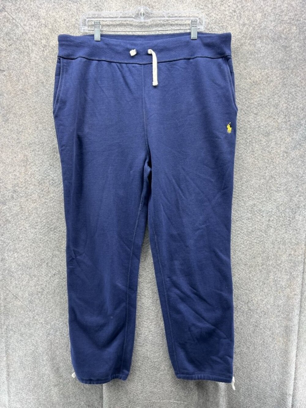 Polo Ralph Lauren Sweatpants Mens 2XL Blue Fleece Elastic Waist Pockets Lounge